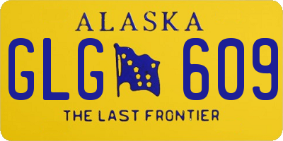 AK license plate GLG609