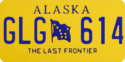 AK license plate GLG614