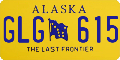 AK license plate GLG615