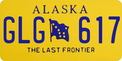 AK license plate GLG617