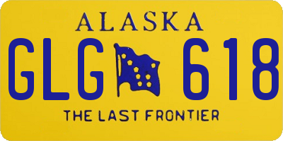 AK license plate GLG618
