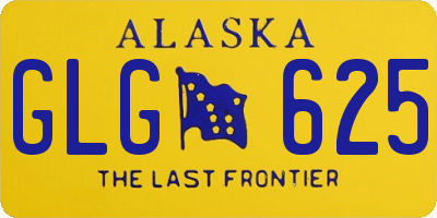 AK license plate GLG625