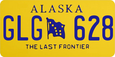 AK license plate GLG628