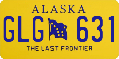 AK license plate GLG631