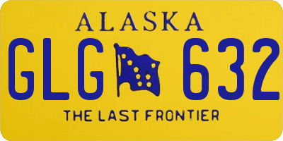 AK license plate GLG632