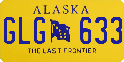 AK license plate GLG633