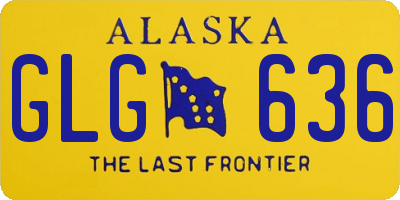AK license plate GLG636
