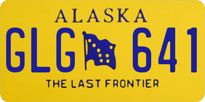AK license plate GLG641