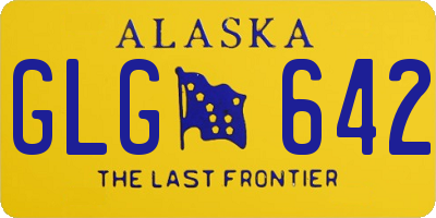 AK license plate GLG642