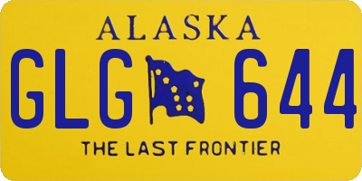 AK license plate GLG644