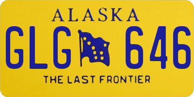 AK license plate GLG646