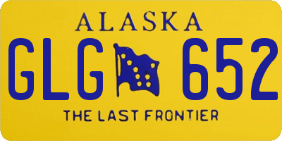 AK license plate GLG652