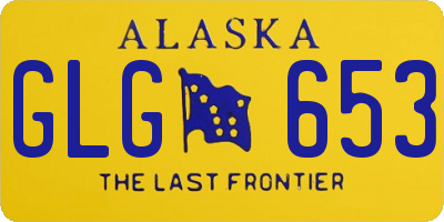 AK license plate GLG653