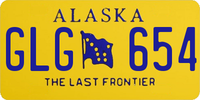 AK license plate GLG654