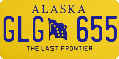 AK license plate GLG655