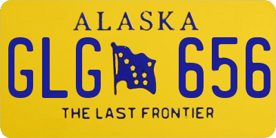 AK license plate GLG656