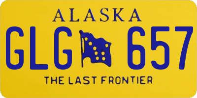 AK license plate GLG657