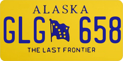 AK license plate GLG658