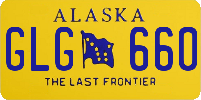 AK license plate GLG660