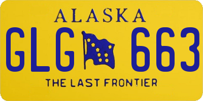 AK license plate GLG663