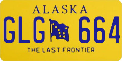 AK license plate GLG664