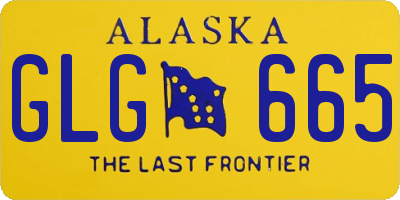 AK license plate GLG665