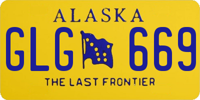 AK license plate GLG669