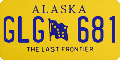 AK license plate GLG681