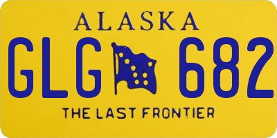 AK license plate GLG682