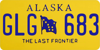 AK license plate GLG683