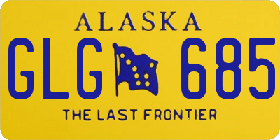 AK license plate GLG685
