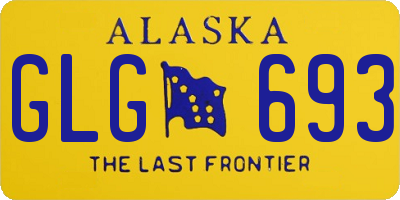 AK license plate GLG693