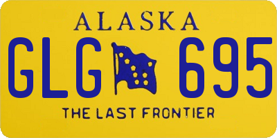 AK license plate GLG695
