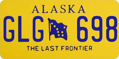 AK license plate GLG698