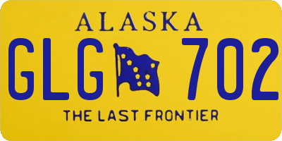AK license plate GLG702