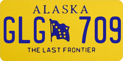 AK license plate GLG709