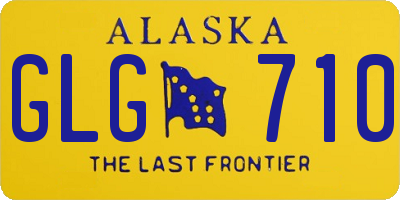 AK license plate GLG710