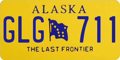 AK license plate GLG711