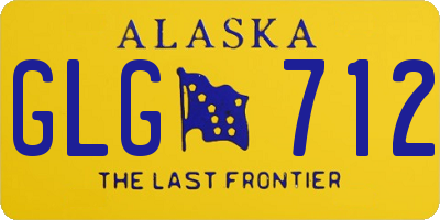 AK license plate GLG712