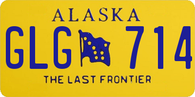 AK license plate GLG714