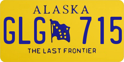 AK license plate GLG715
