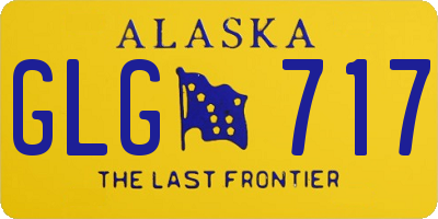 AK license plate GLG717