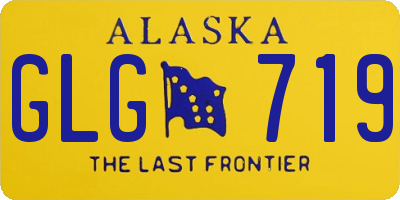 AK license plate GLG719
