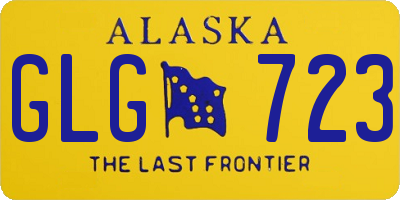 AK license plate GLG723