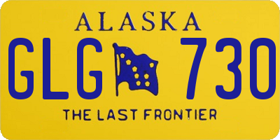 AK license plate GLG730