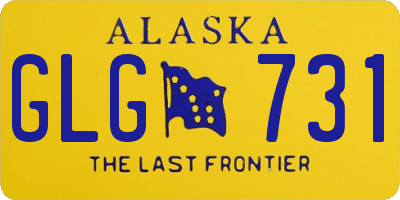 AK license plate GLG731