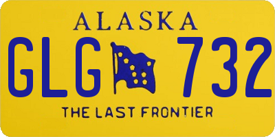 AK license plate GLG732