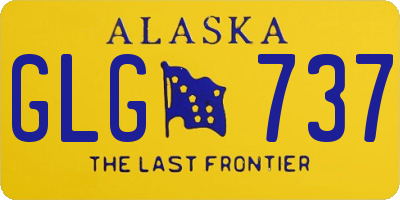 AK license plate GLG737
