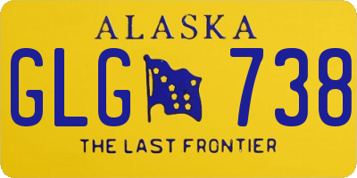 AK license plate GLG738