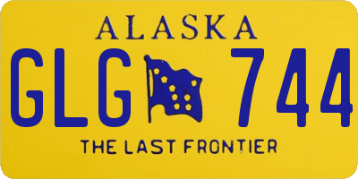 AK license plate GLG744